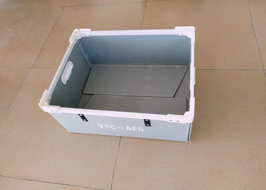 Caixas plásticas onduladas dobráveis com quadros plásticos ou de alumínio